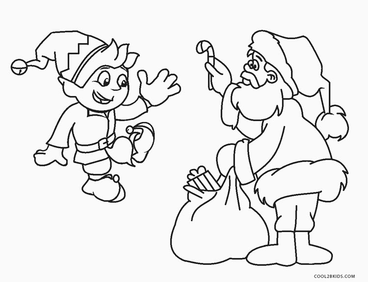 Free Printable Elf Coloring Pages For Kids