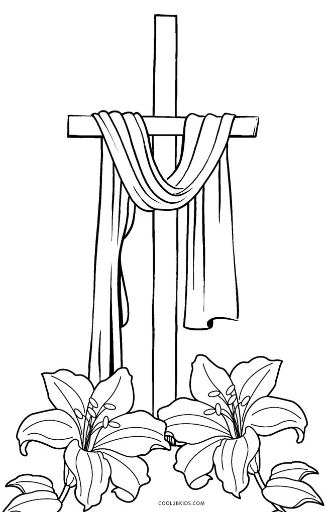 Free Printable Cross Coloring Pages Printable Templates