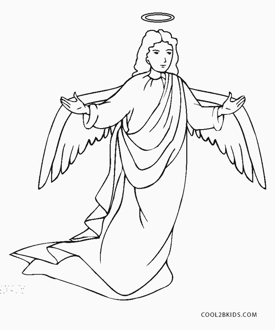 Angel Coloring Page Kids