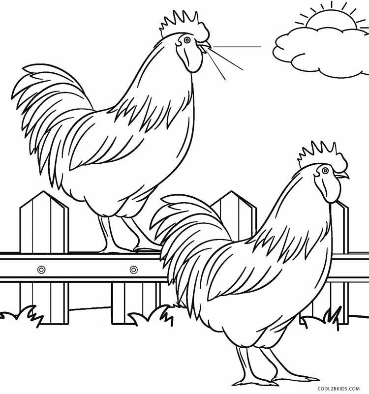 free farm animals coloring pages to print