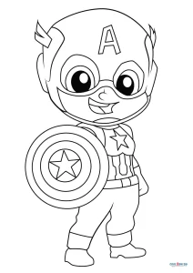 Free Printable Captain America Coloring Pages For Kids