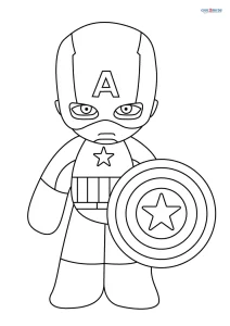 Free Printable Captain America Coloring Pages For Kids