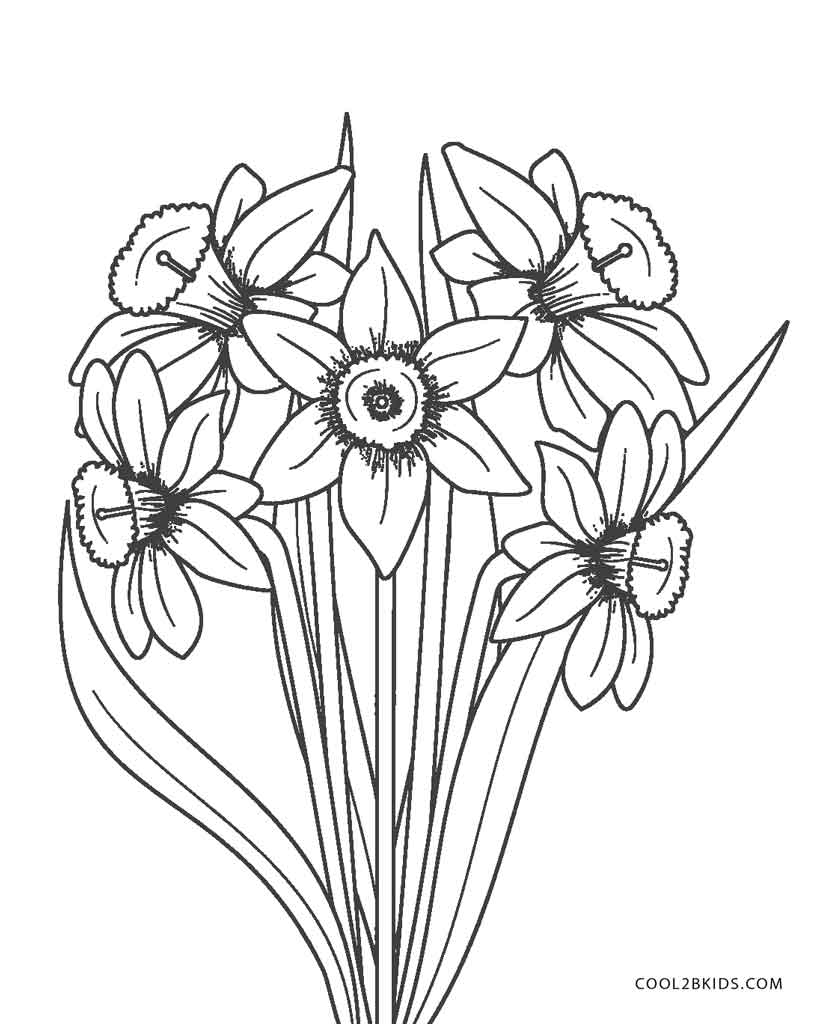 Free Printable Pictures Of Flowers To Color And Print