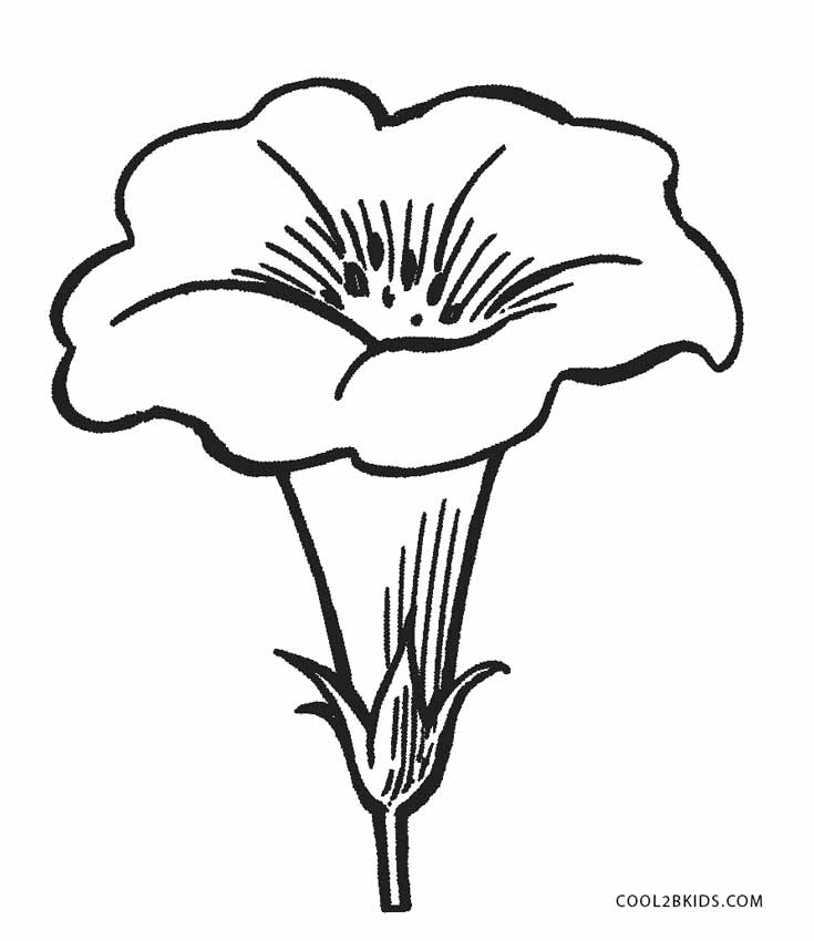 Free Printable Flower Coloring Pages For Kids | Cool2bKids