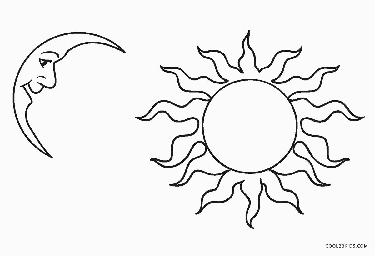 Sun Coloring Printables 8