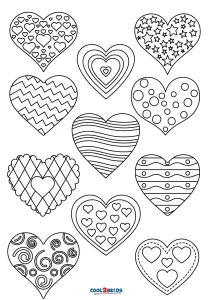 Free Printable Heart Coloring Pages For Kids
