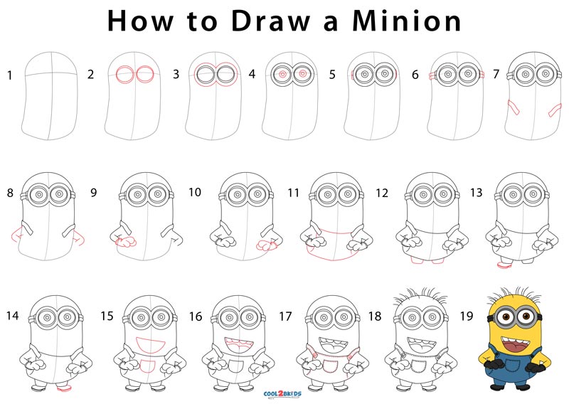 How to Draw a Minion (Step by Step Pictures)