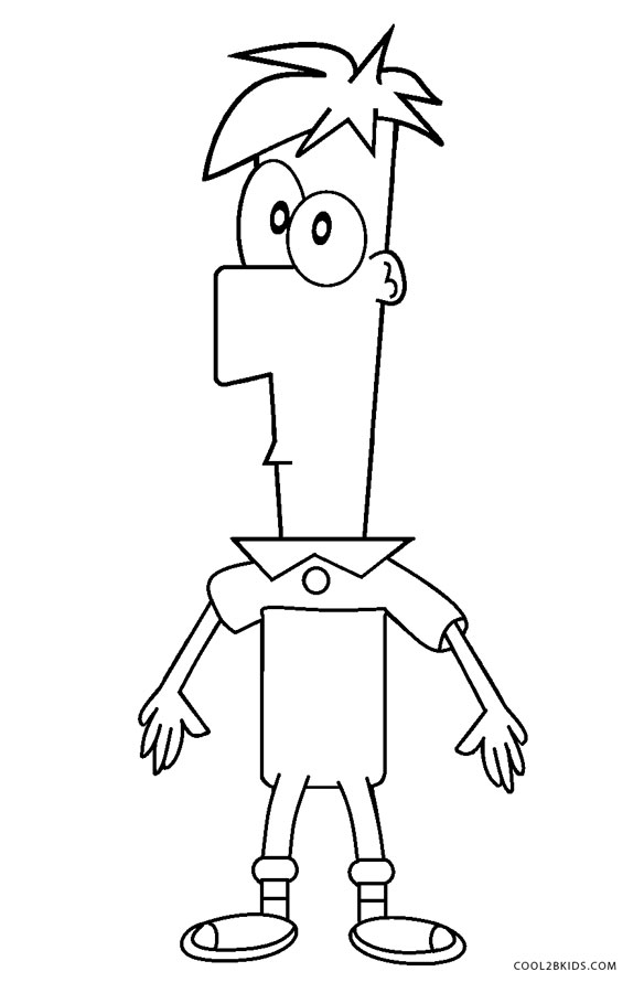 Phineas And Ferb Coloring Pages Free Printable