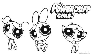 free printable powerpuff girls coloring pages