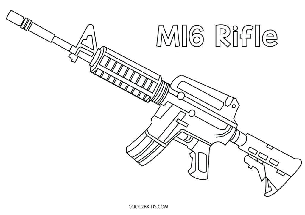 sniper gun coloring pages