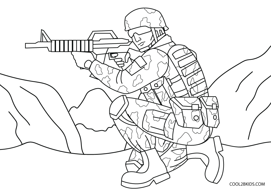 sniper gun coloring pages