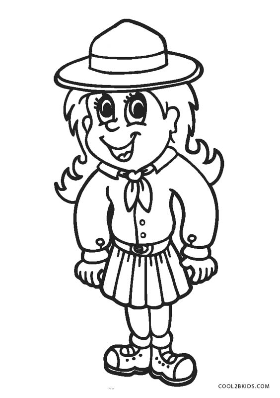 Daisy Girl Scout Coloring Pages