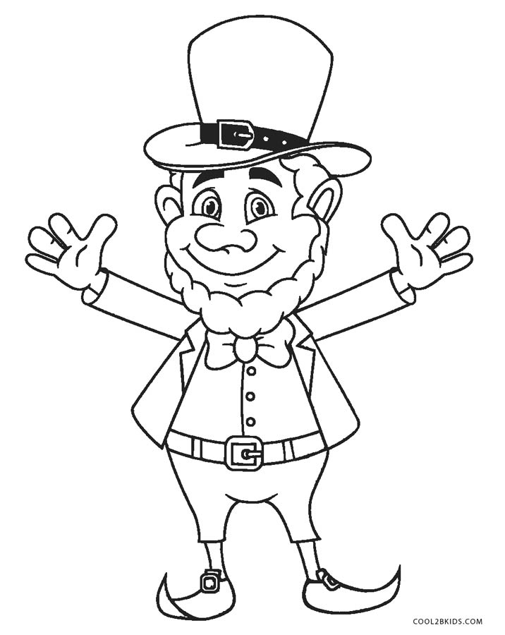 Printable Coloring Pages Of Leprechauns