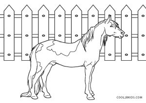 free printable horse coloring pages for kids