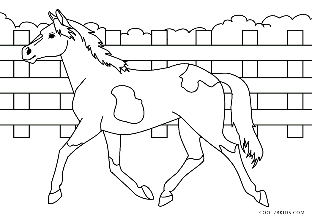 horse coloring pages for girls