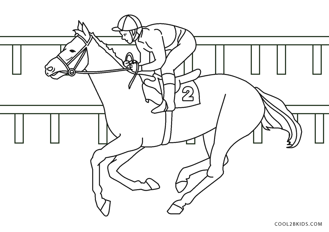 Printable Template Horse Race Track
