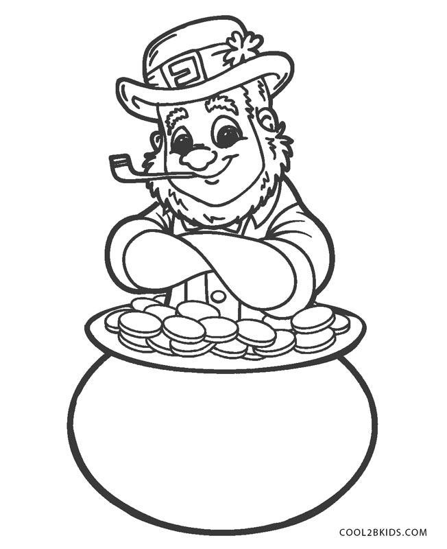 Printable Leprechaun Coloring Pages