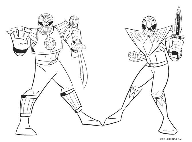 free printable power ranger coloring pages for kids