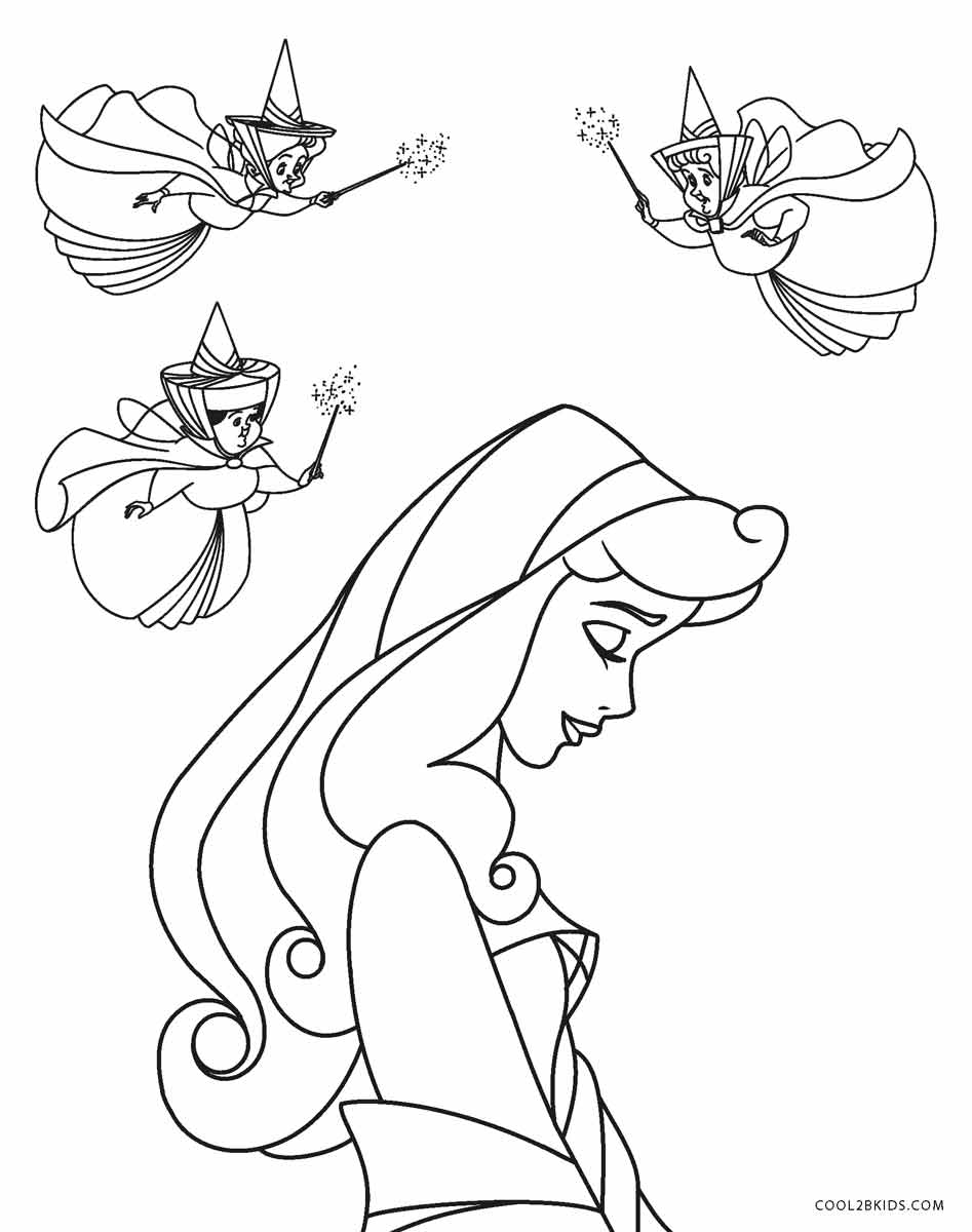 sleeping beauty coloring pages