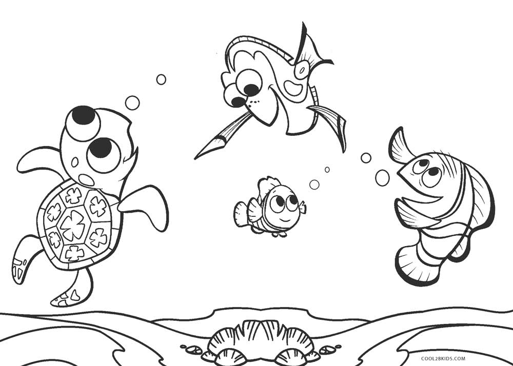 Nemo Coloring Pages Cool2bkids