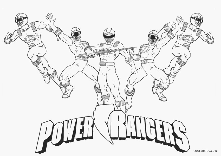 Power Rangers Coloring Pages Free Printable