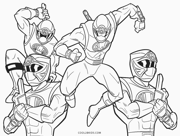 Download Free Printable Power Ranger Coloring Pages For Kids