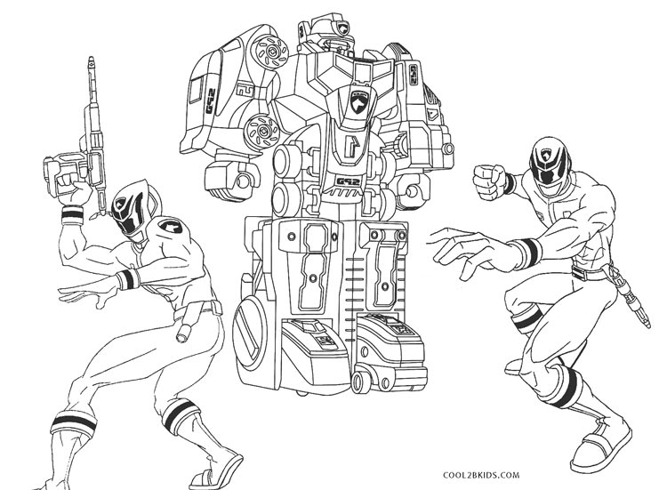 free printable power ranger coloring pages for kids