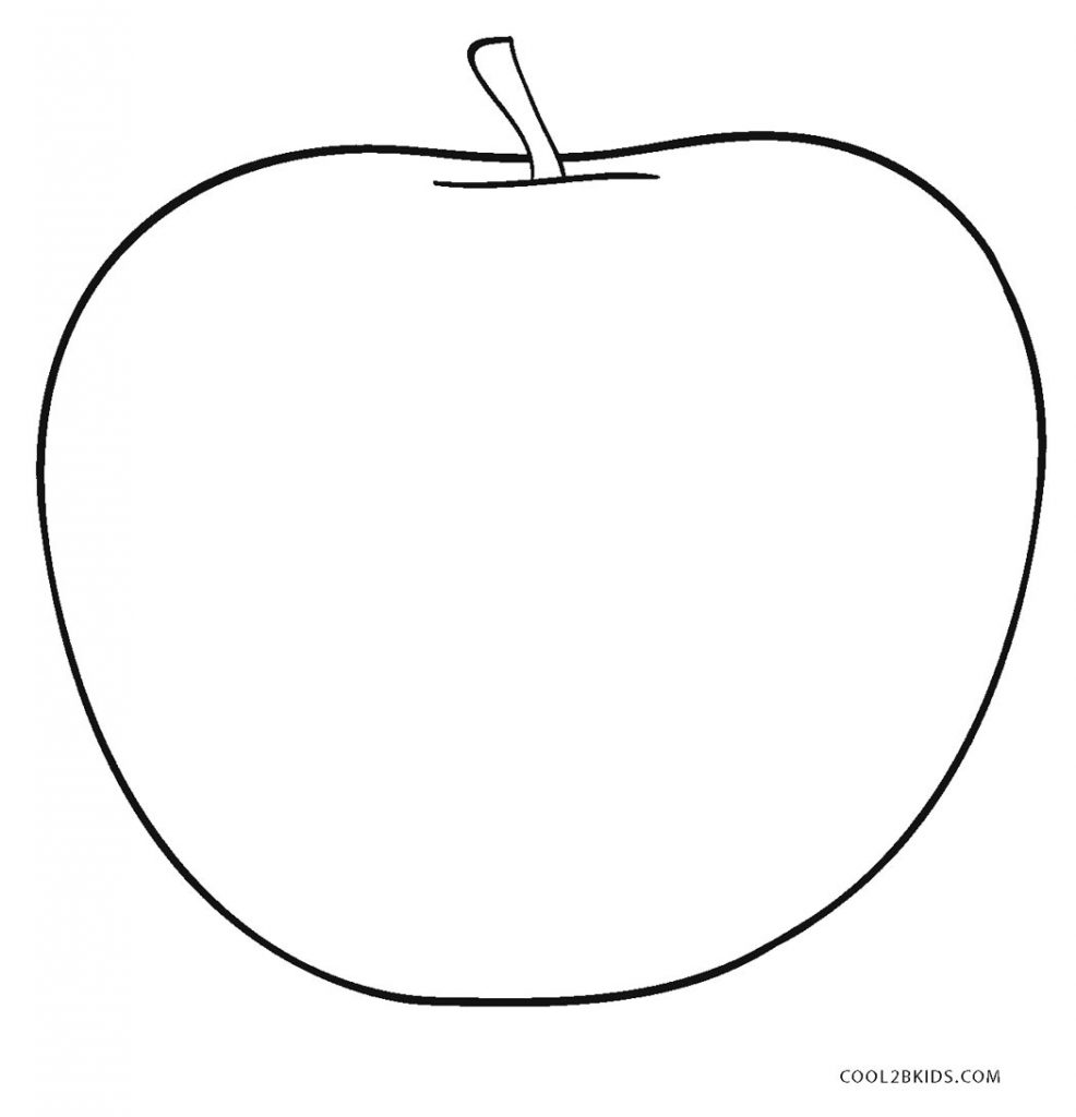 Free Printable Apple Coloring Pages For Kids