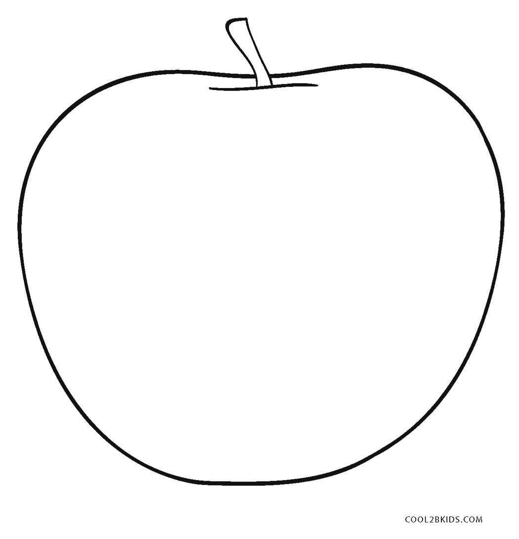 a for apple coloring sheet