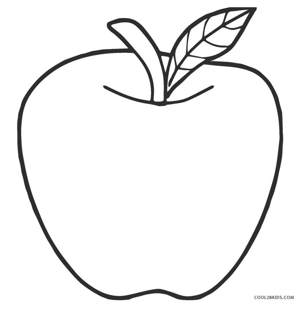 Printable Apple Coloring Pages - Printable World Holiday