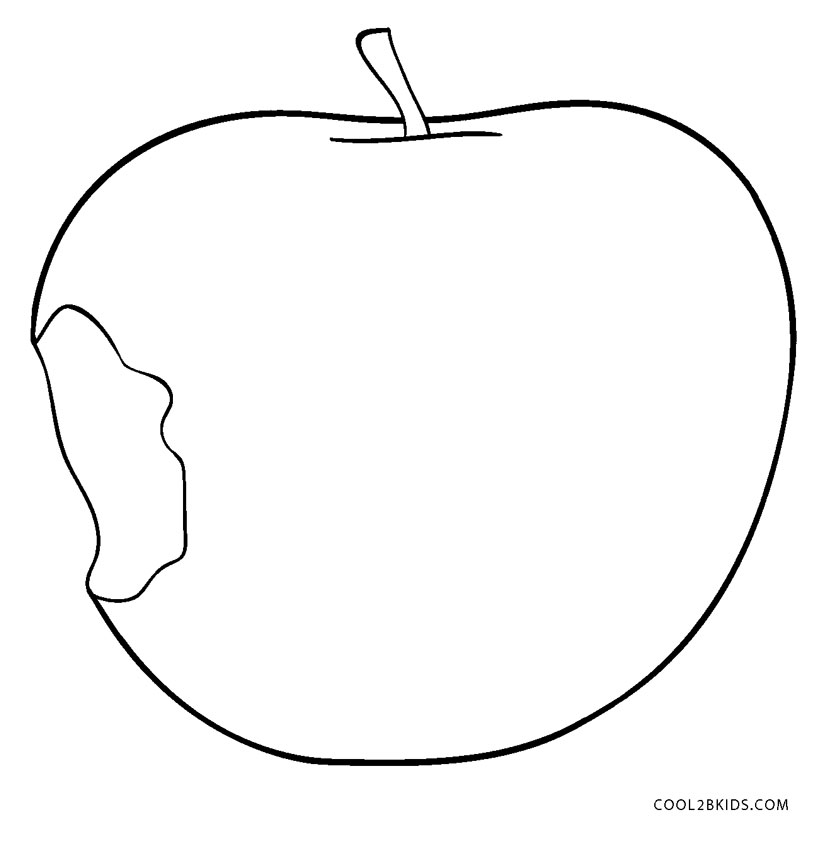 Free Printable Apple Coloring Pages For Kids | Cool2bKids