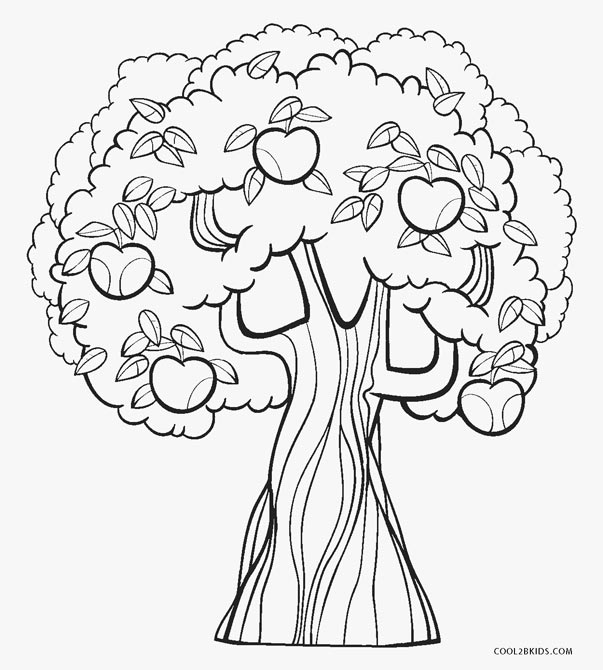 Download Free Printable Apple Coloring Pages For Kids