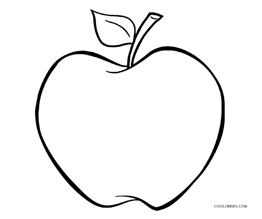 Free Printable Apple Coloring Pages