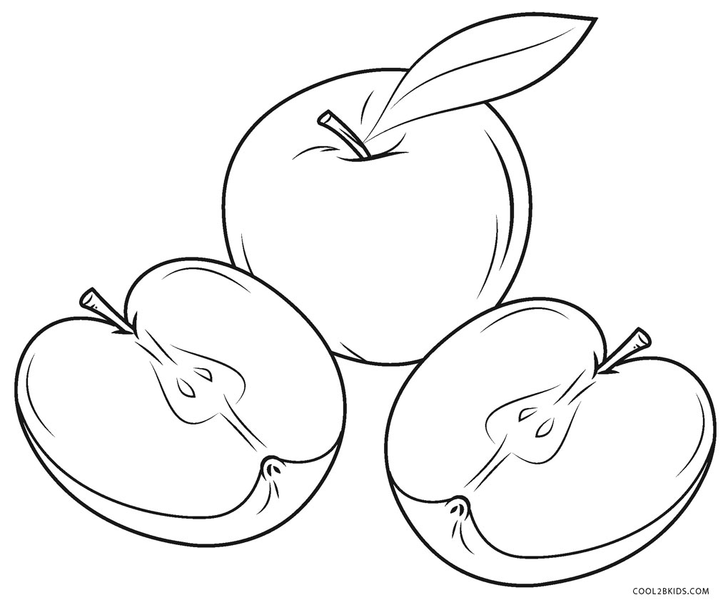 a for apple coloring pages