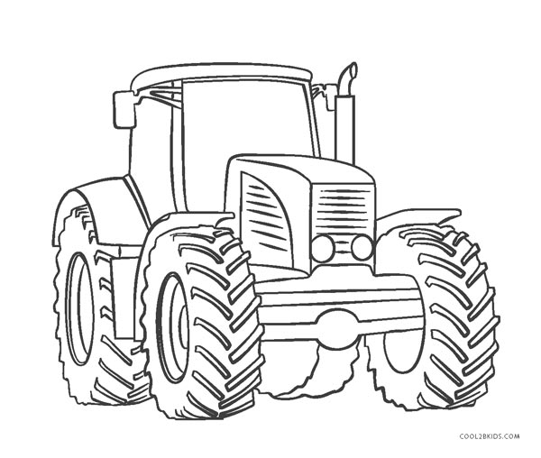 Tractor coloring pages, Tractors, Coloring pages for kids