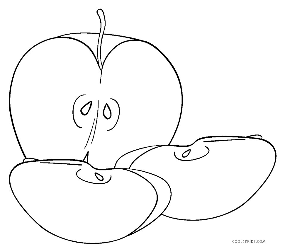 Download Free Printable Apple Coloring Pages For Kids