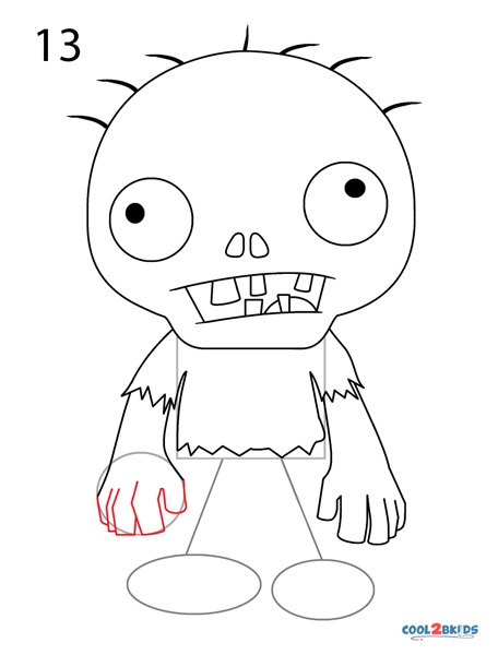 easy zombie drawings for kids