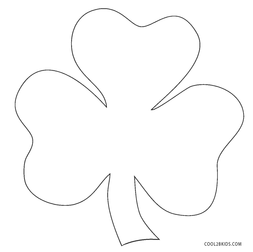 Free Printable Shamrock Coloring Pages For Kids