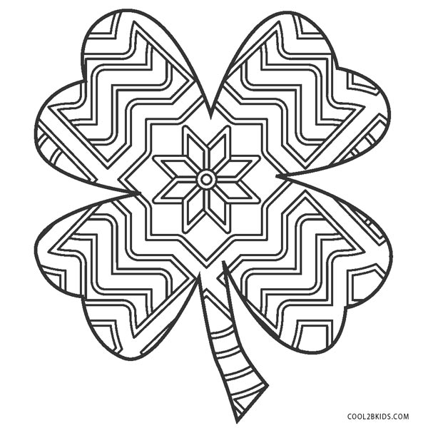 Free Printable Shamrock Coloring Pages For Kids