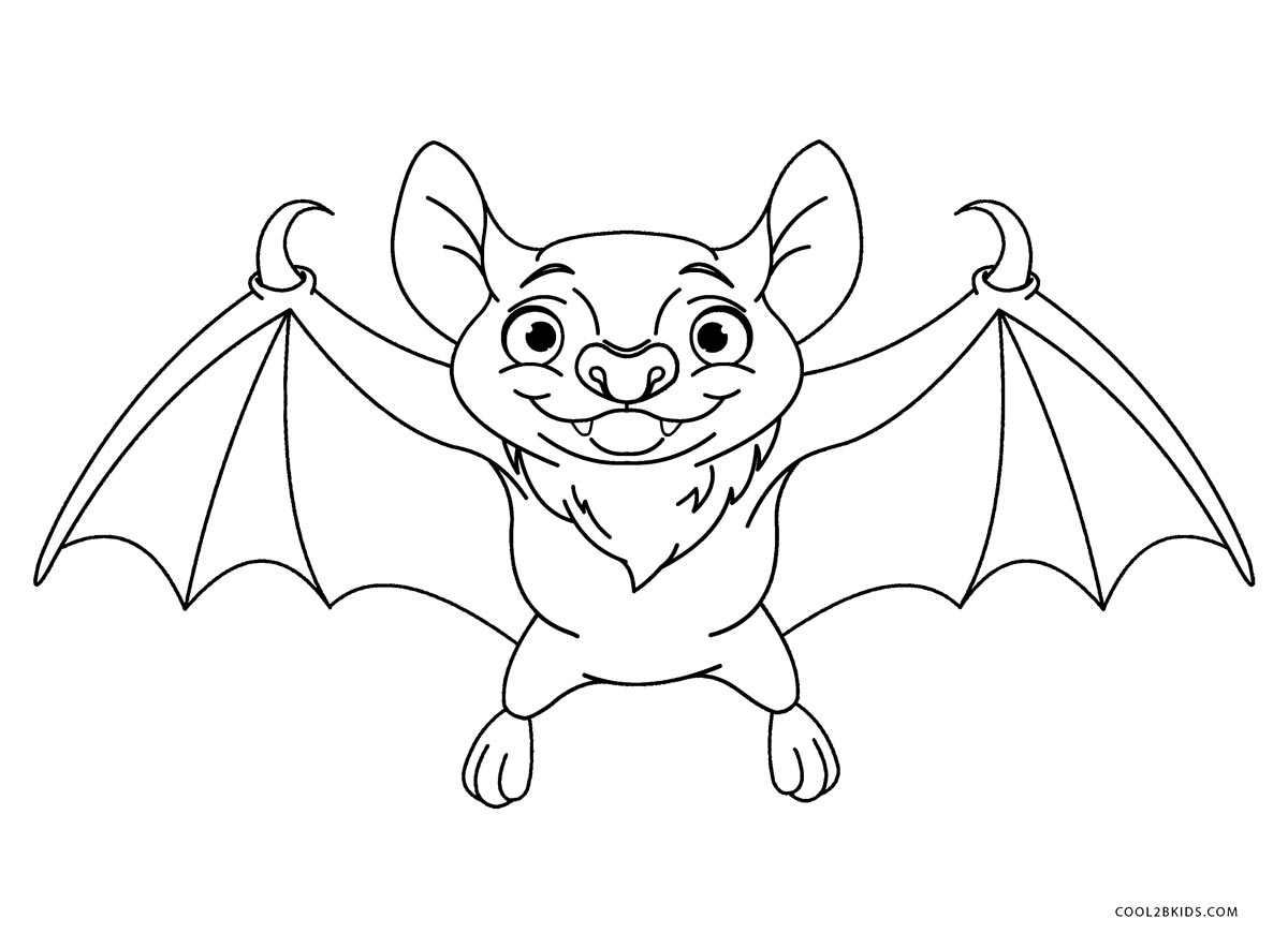 Coloring Page For Bat - 345+ SVG PNG EPS DXF File