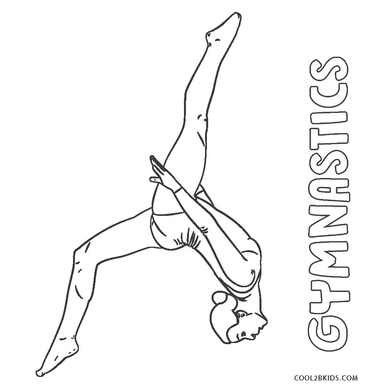 Gymnastics Girl Coloring Coloring Pages