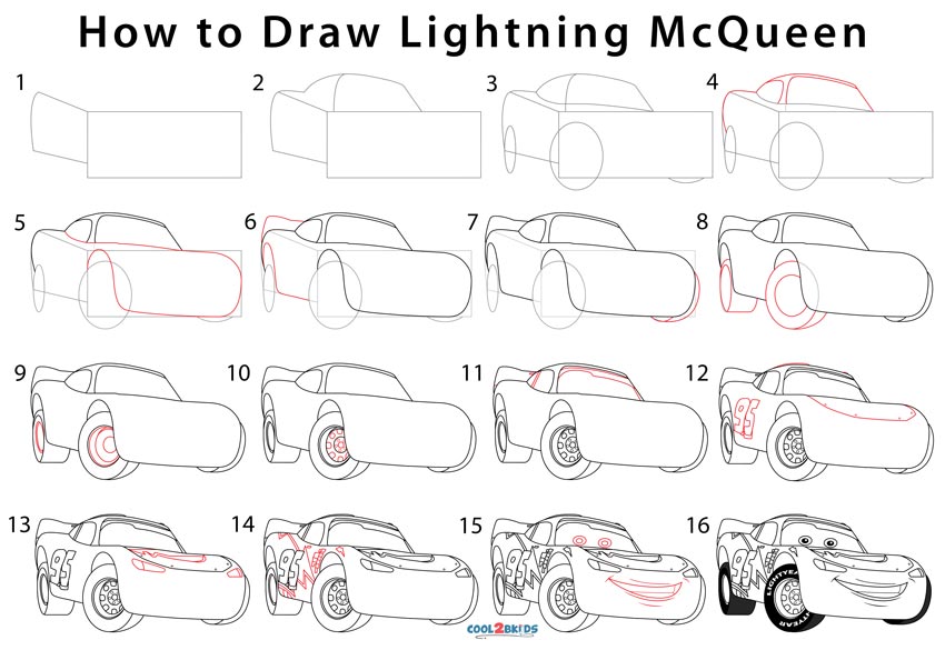 Lightning McQueen Coloring Pages (100% Free Printables)