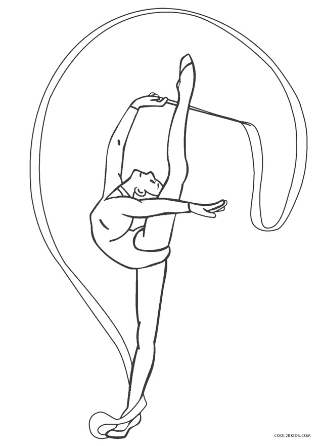 Gymnastics Coloring Pages Free Printable