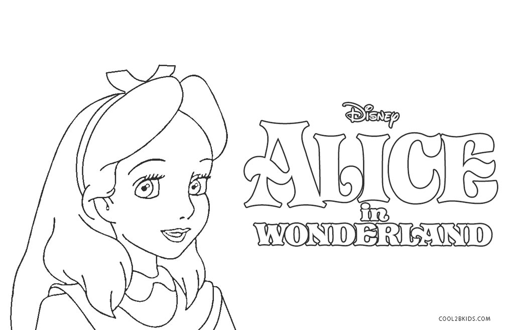 Download Free Printable Alice in Wonderland Coloring Pages For Kids