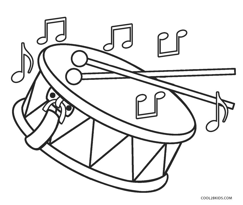 Kindergarten Music Coloring Pages / Christmas Free Coloring Pages