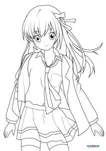 Free Printable Anime Coloring Pages For Kids