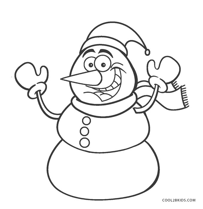 Free Printable Snowman Coloring Pages For Kids