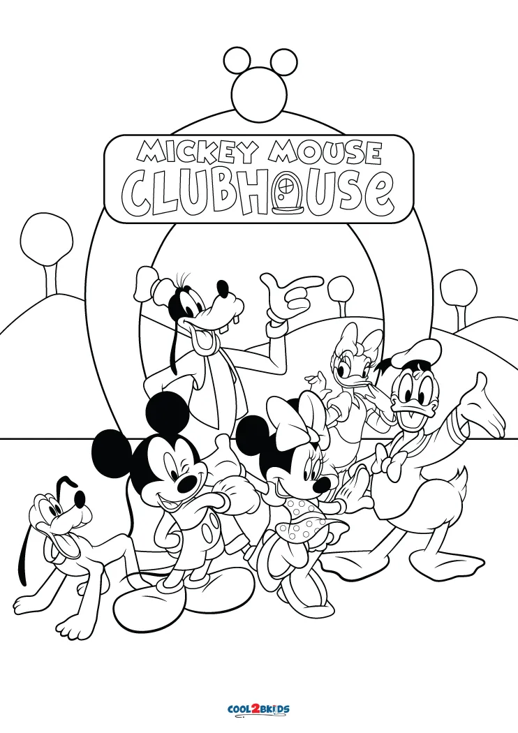 Mickey Mouse coloring pages, printable coloring sheets