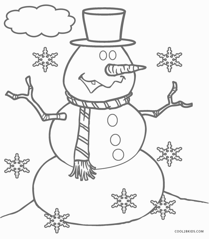 Free Printable Snowman Coloring Pages For Kids