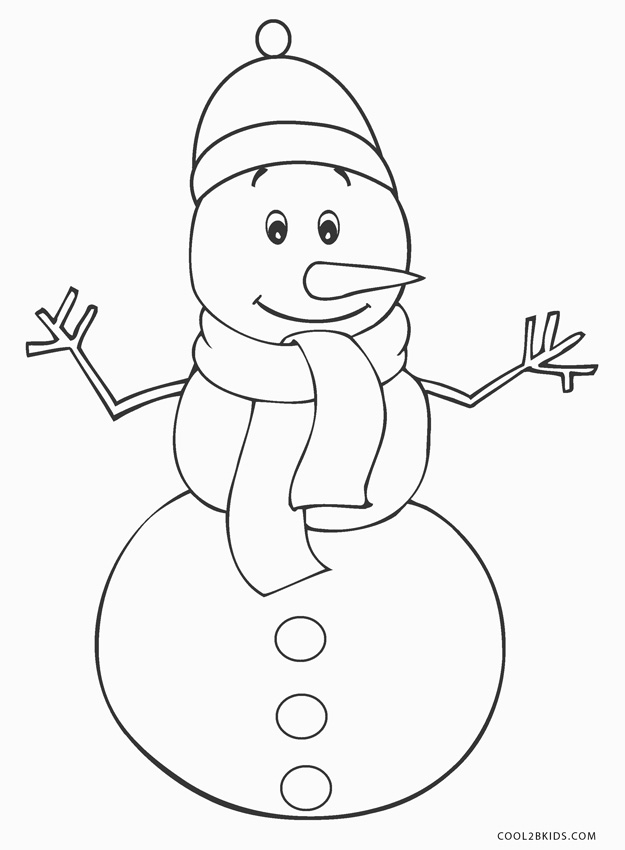 Free Printable Snowman Coloring Pages For Kids